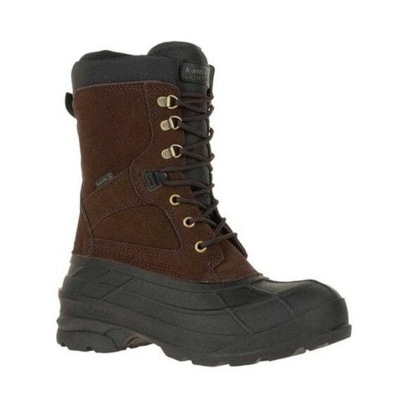 Men\'s Kamik NationPlus Waterproof Insulated Winter Boots -40  Sz. 10 Brown main image 8